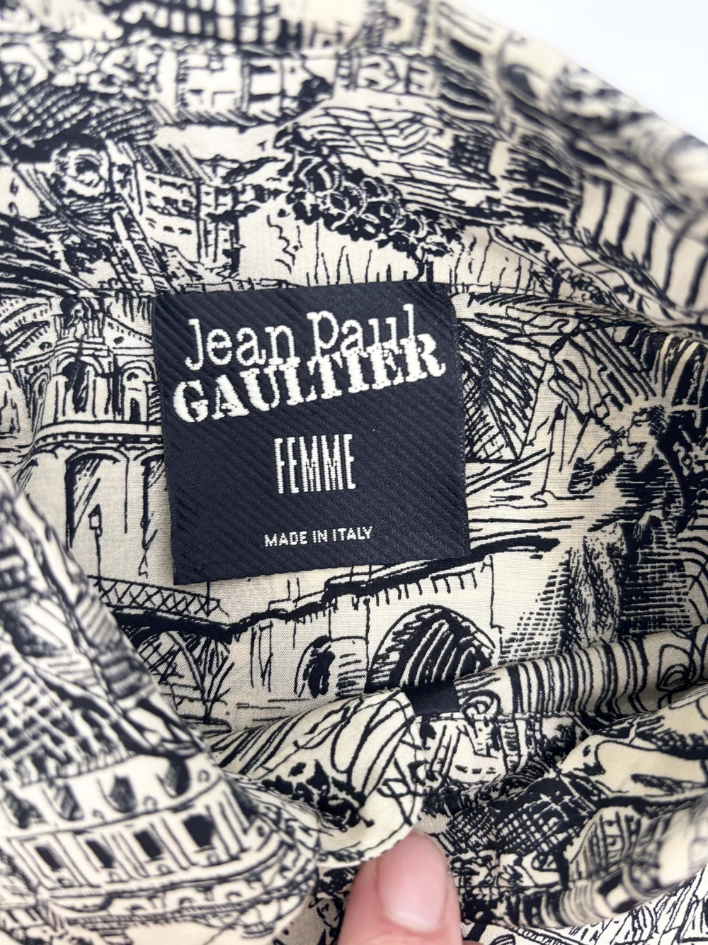 Jean Paul Gaultier F/W 2005 city print silk shirt dress — JAMES